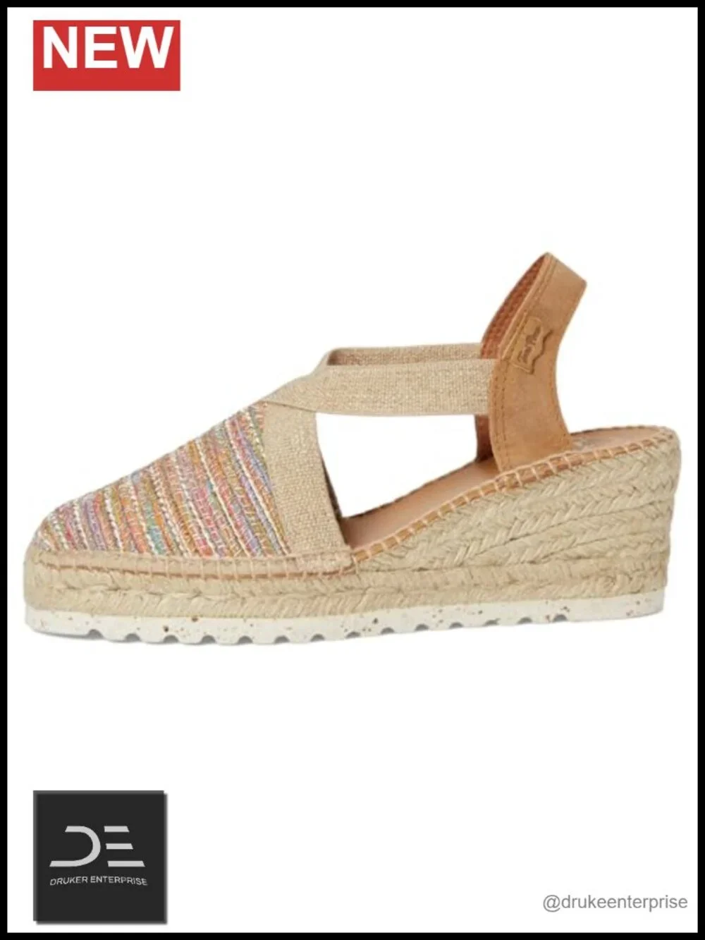 Toni Pons Women's Terra-Cl Espadrille Wedge Sandals Fabric and Leather Slingback